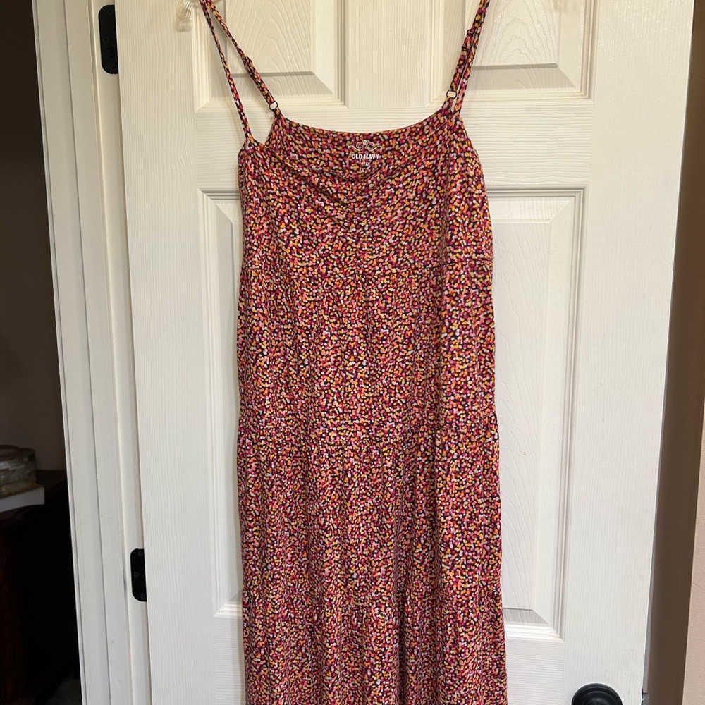 Old Navy Multicolor Spaghetti Strap Dress